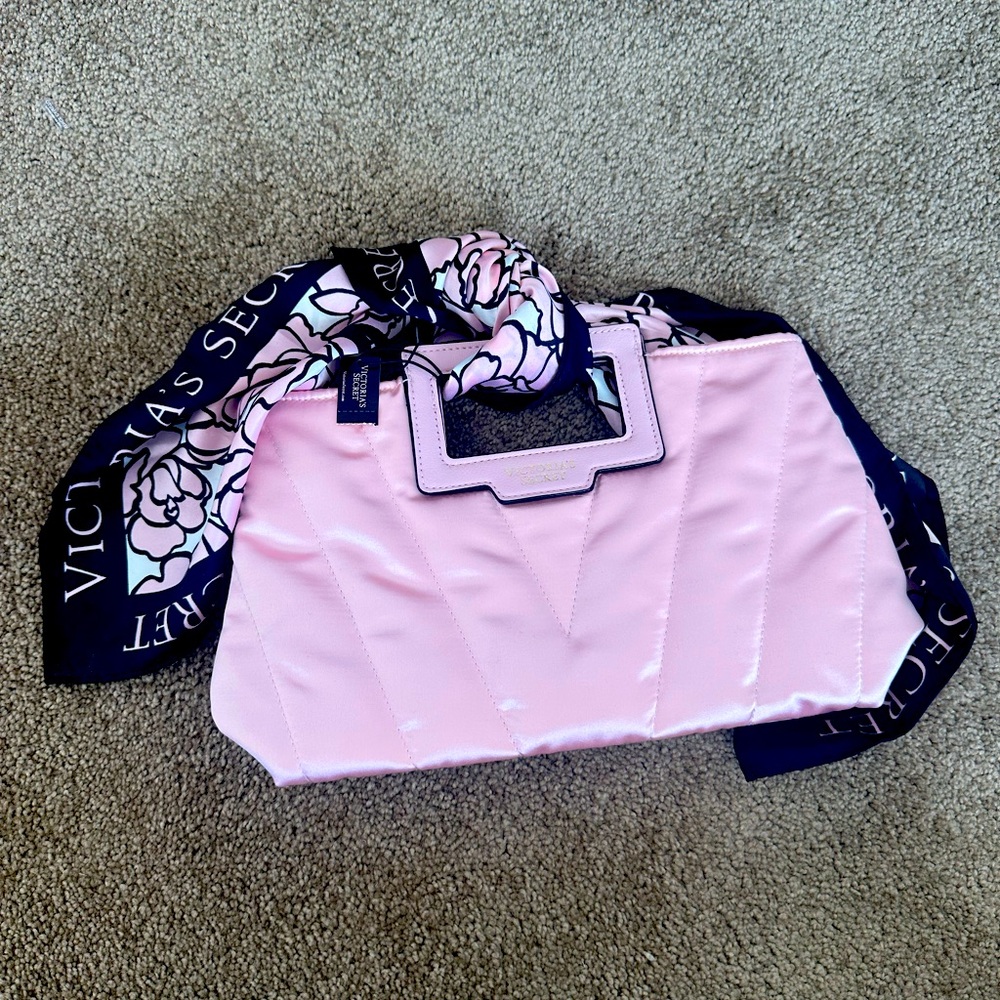 Victoria’s Secret clutch handbag with scarf
